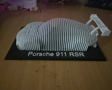 Porsche 911 RSR Wall Art – Layered 3D Design