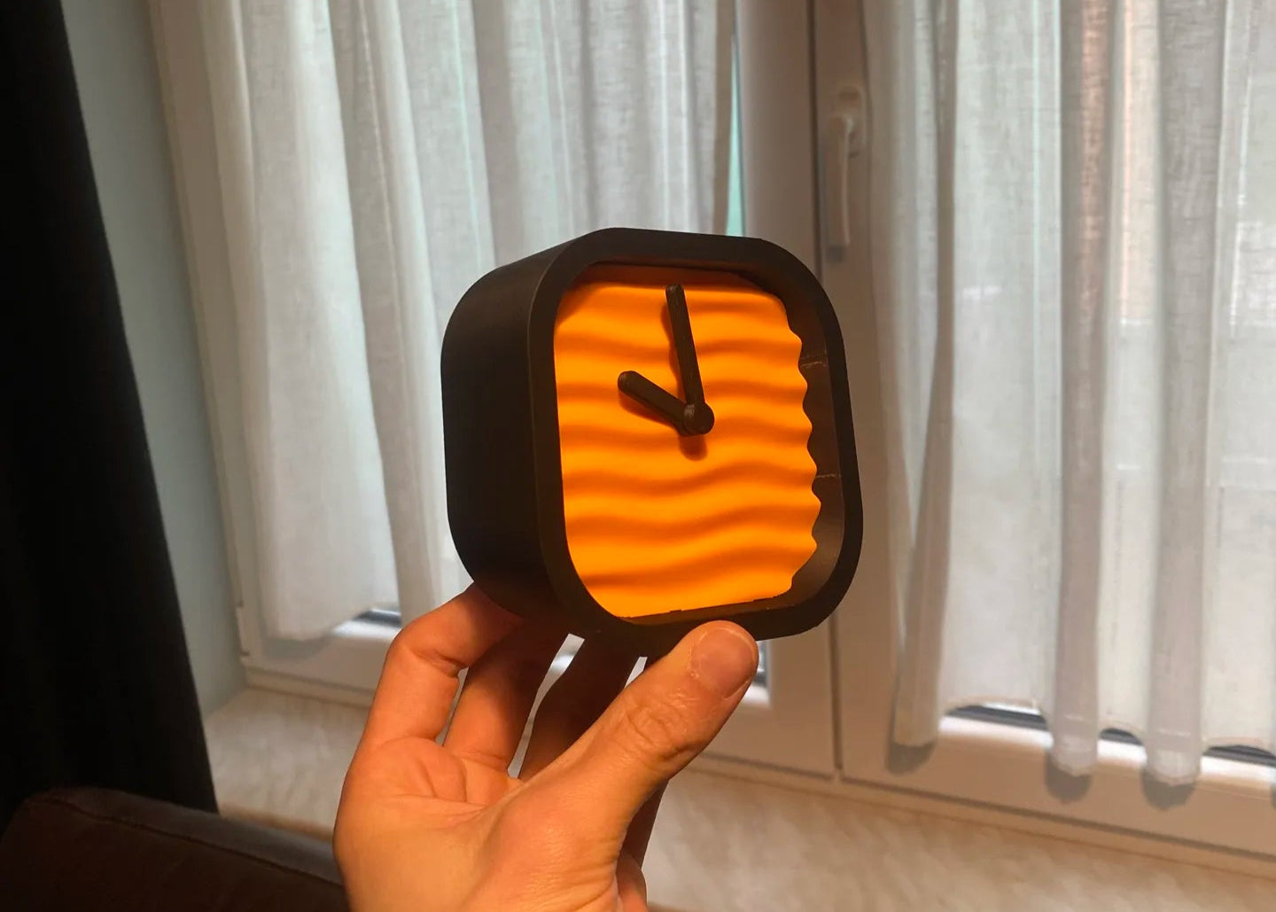 Wavey Time Desk Clock