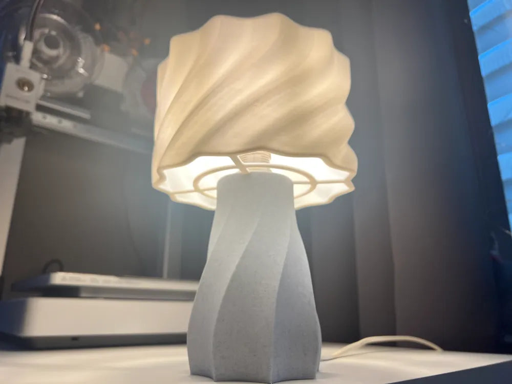 AuraTwist Sculptural Table Lamp