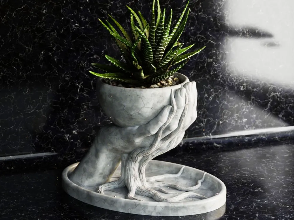 Rooted in Care" Hand Planter🌿