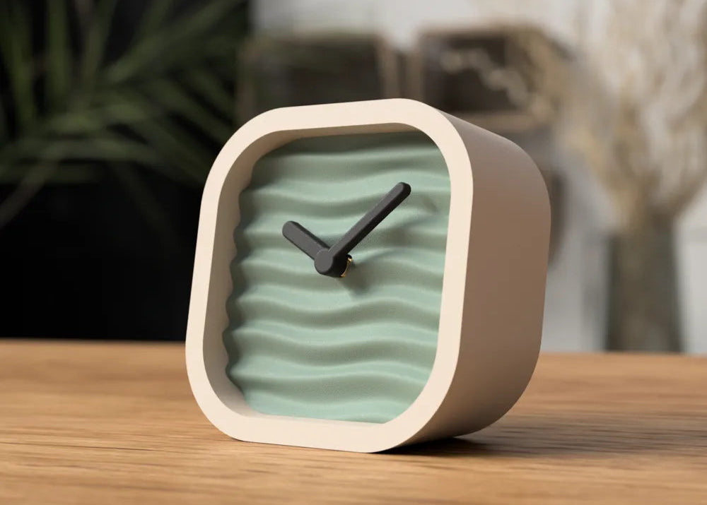 Wavey Time Desk Clock