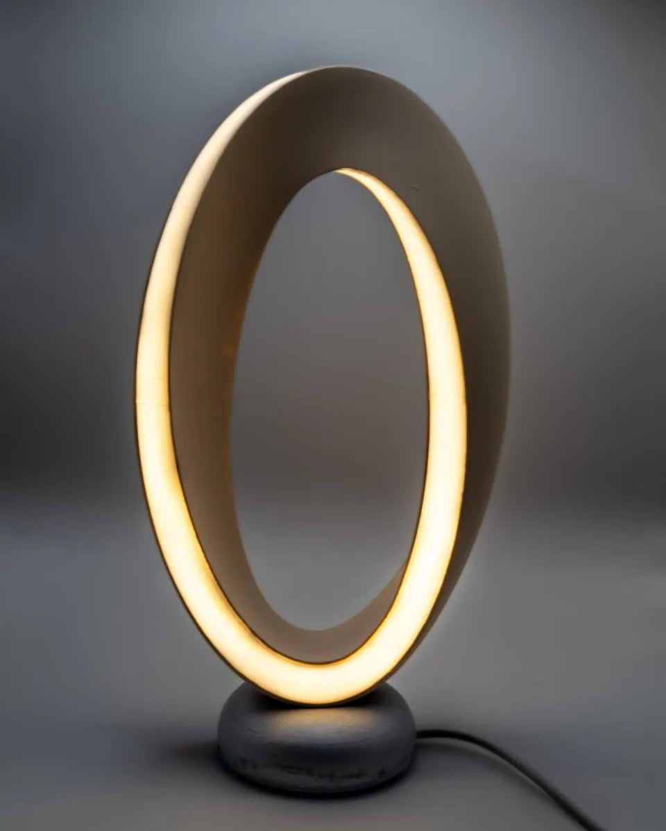 HaloLoop – Sculptural LED Ring Lamp