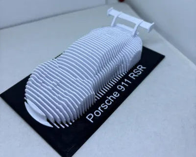 Porsche 911 RSR Wall Art – Layered 3D Design