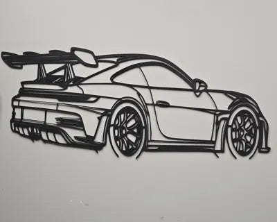 Porsche 911 GT Wall Art – 3D Printed Edition