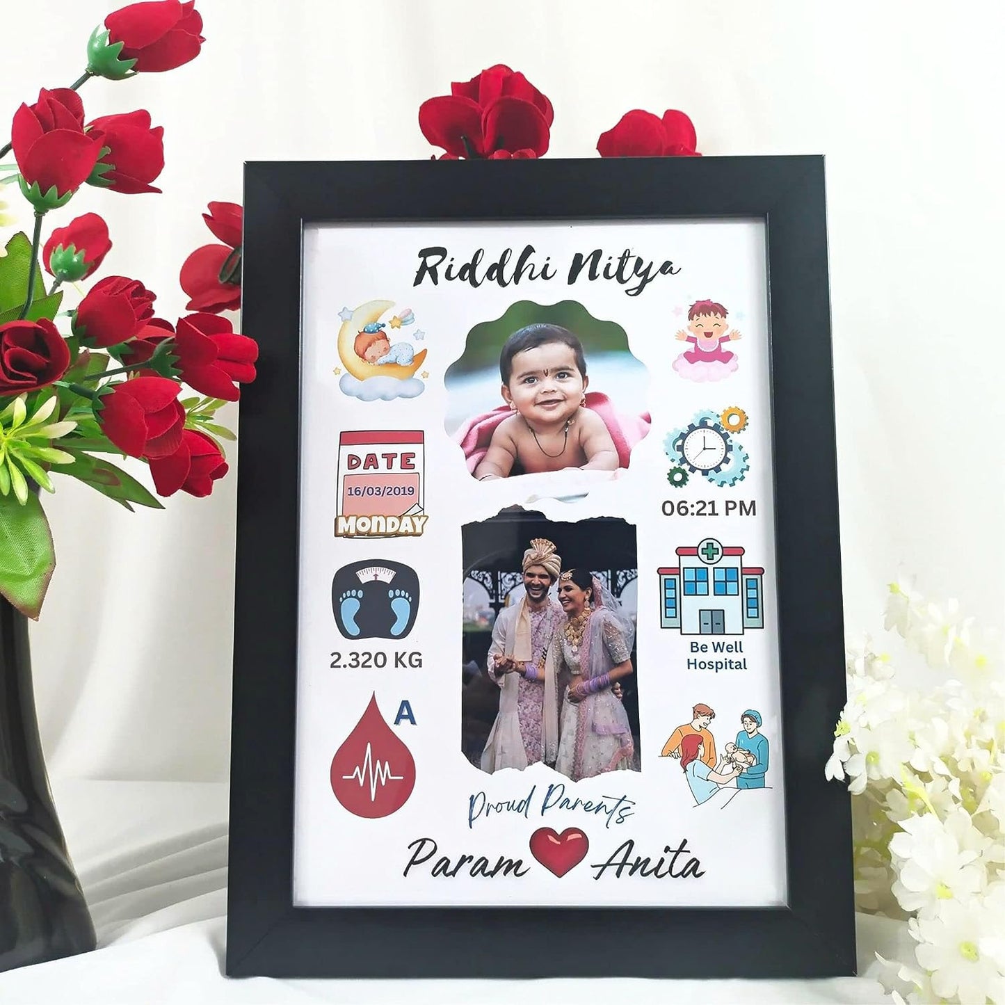 Welcome to World β Personalized Newborn Memory Frame