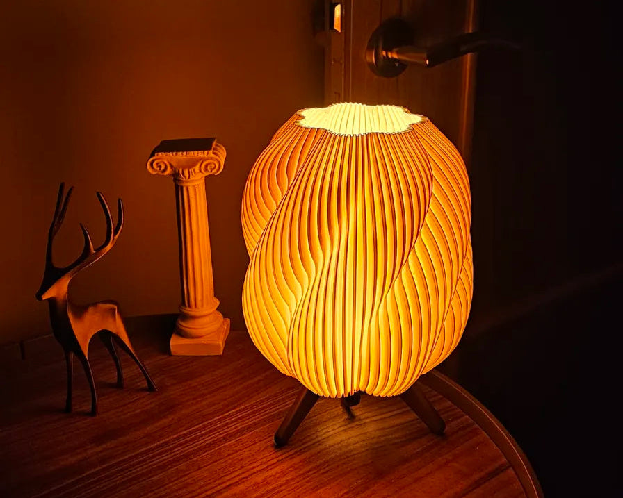 LumoGlow Swirl Table Lamp