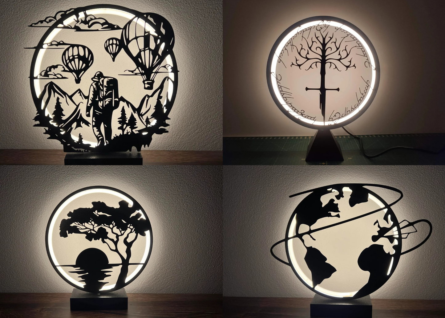 LunaRIng Lamp with Panels
