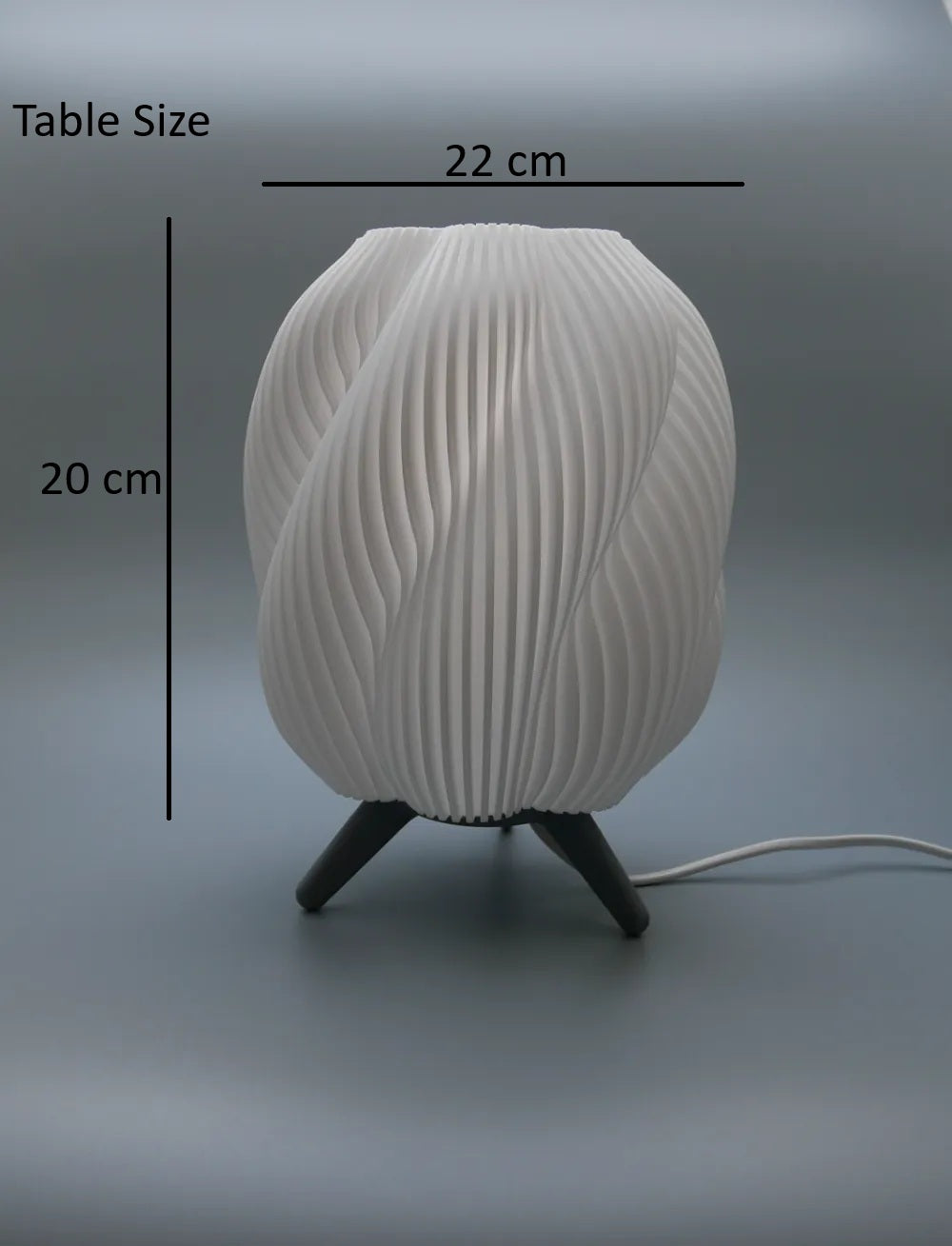 LumoGlow Swirl Table Lamp