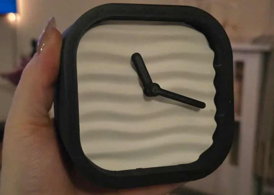 Wavey Time Desk Clock