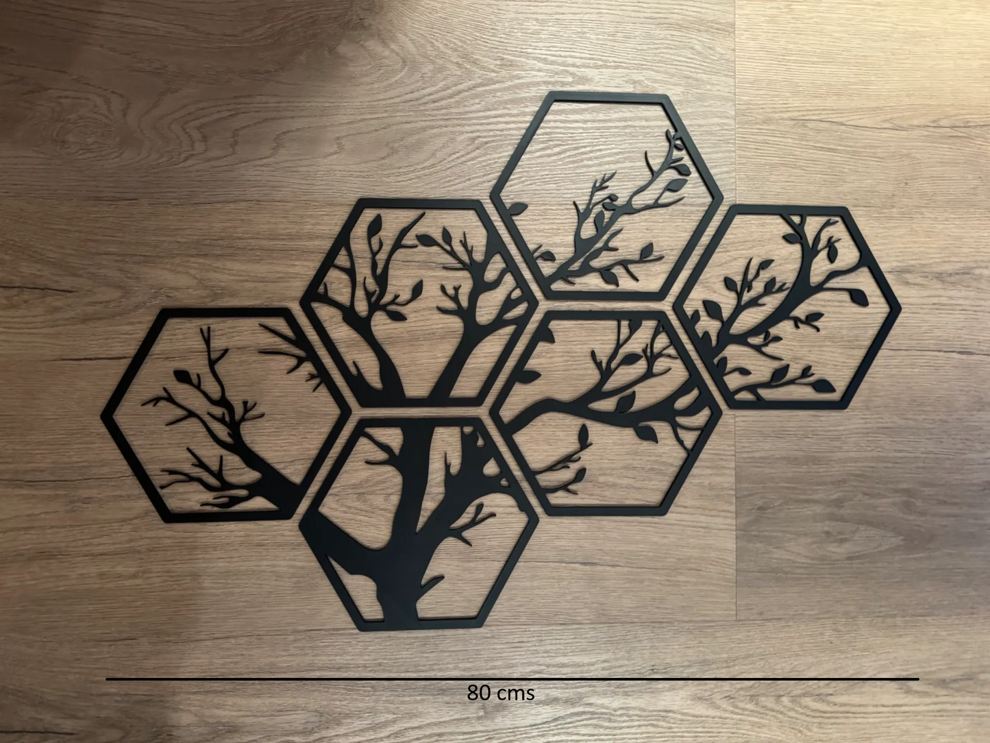 “GeoGrowth” – Hexagonal Tree Wall Art