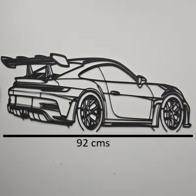 Porsche 911 GT Wall Art – 3D Printed Edition
