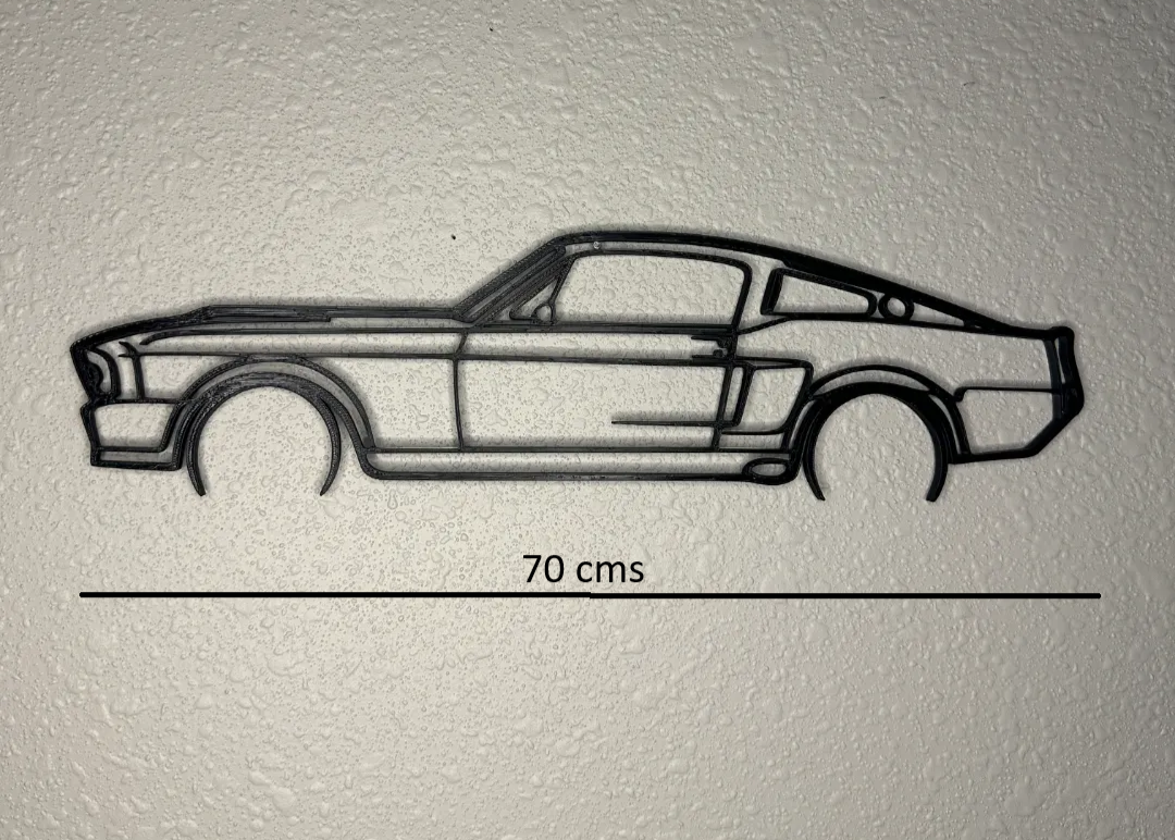 “RetroDrive” – Classic Mustang Wall Art