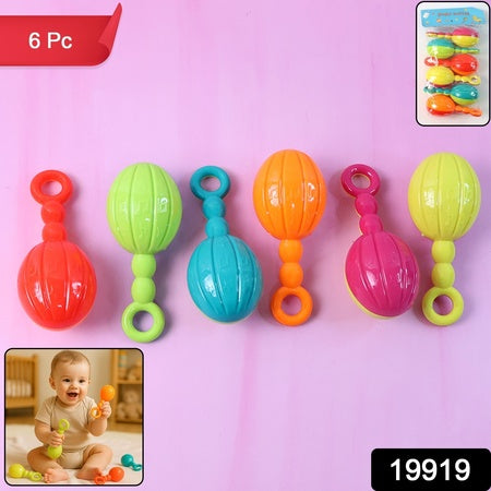 Baby Hand Rattle Toy - (6 Pc  Set)