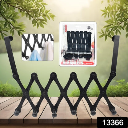 6 Hook Door Hanger Steel Coat Rack (1 Pc)