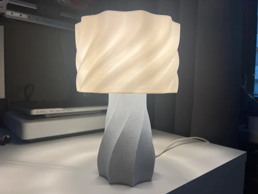AuraTwist Sculptural Table Lamp