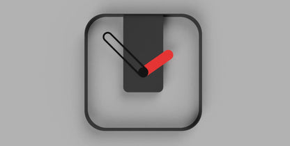 Simple MonoGlow Clock