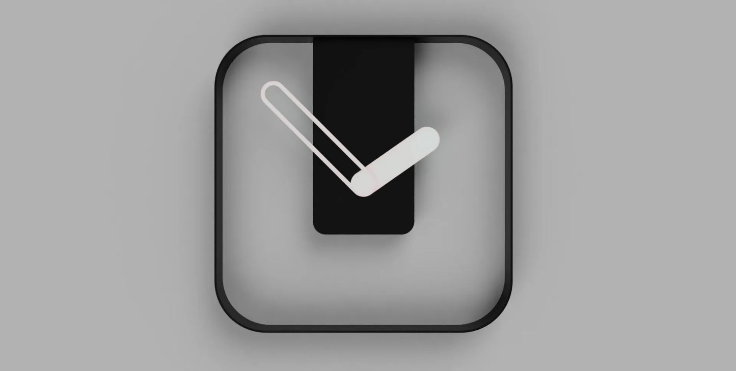 Simple MonoGlow Clock