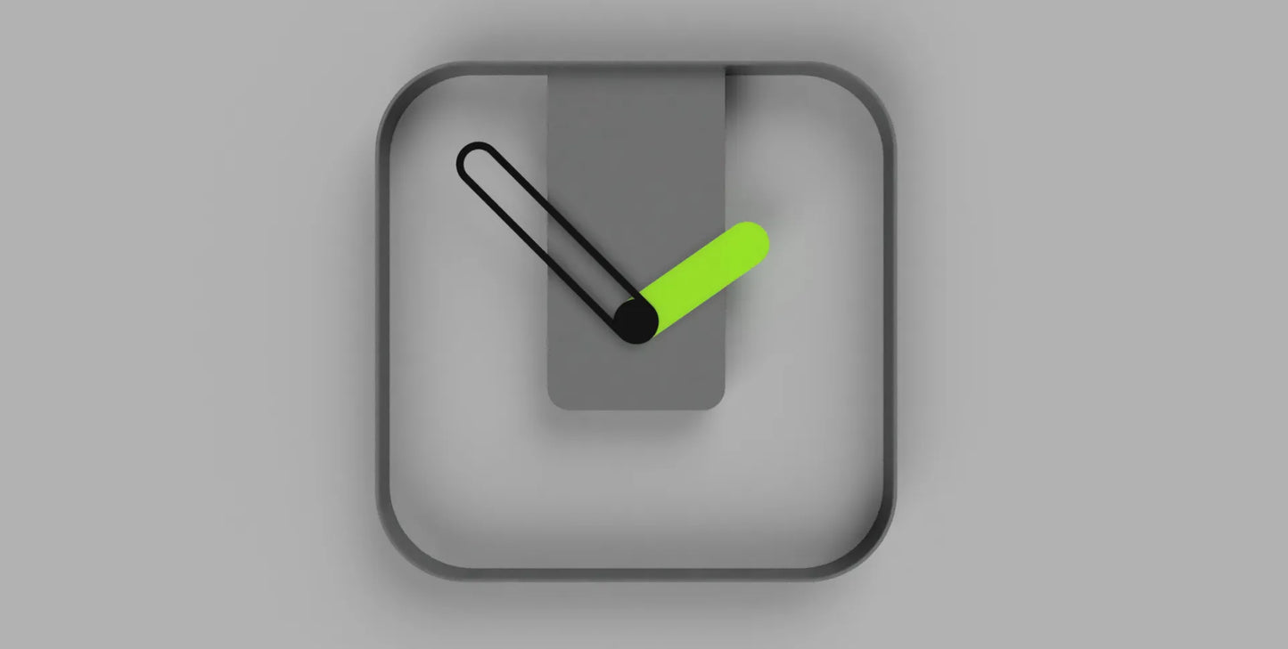 Simple MonoGlow Clock