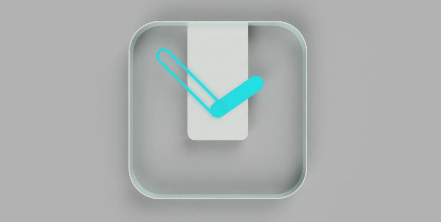 Simple MonoGlow Clock