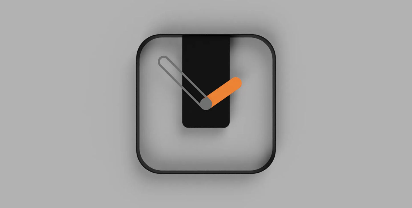 Simple MonoGlow Clock