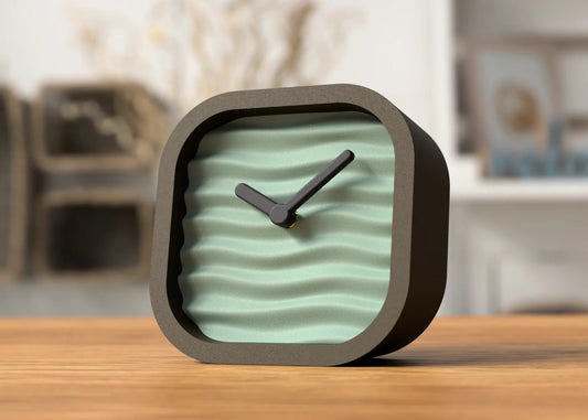 Wavey Time Desk Clock