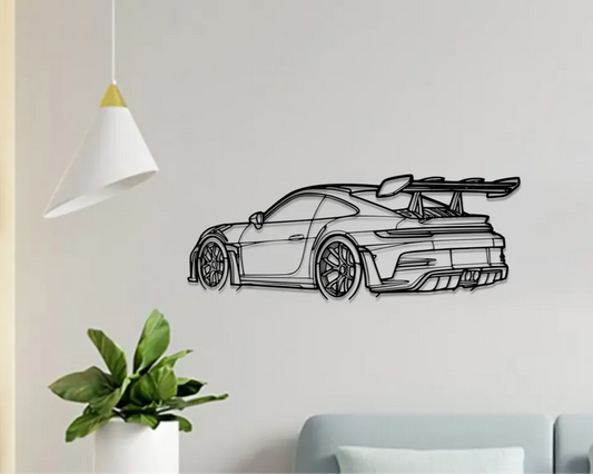 Porsche 911 GT Wall Art – 3D Printed Edition