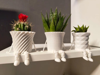 Tiny Buddy Pots – Sitting Planters Collection (3-Set)