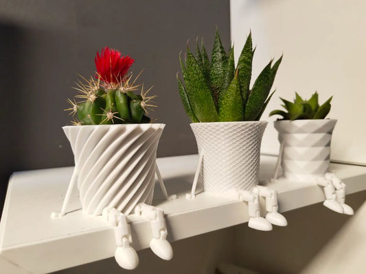 Tiny Buddy Pots – Sitting Planters Collection (3-Set)