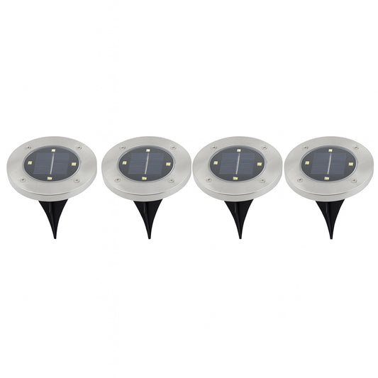 Solar Powered Led Garden Lights (4 Pc)