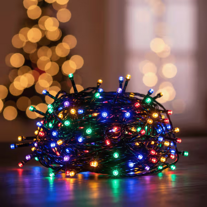Christmas Decoration bundle (Multicolor LED light + Blueberry Candle + Starburst decor light)
