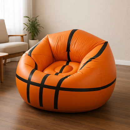 17732 Football Sofa Cartoon Style Inflatable Folding Chair Soccer Ball Chair Inflatable Sofa For Adults Kids Size 110cm X 85cm