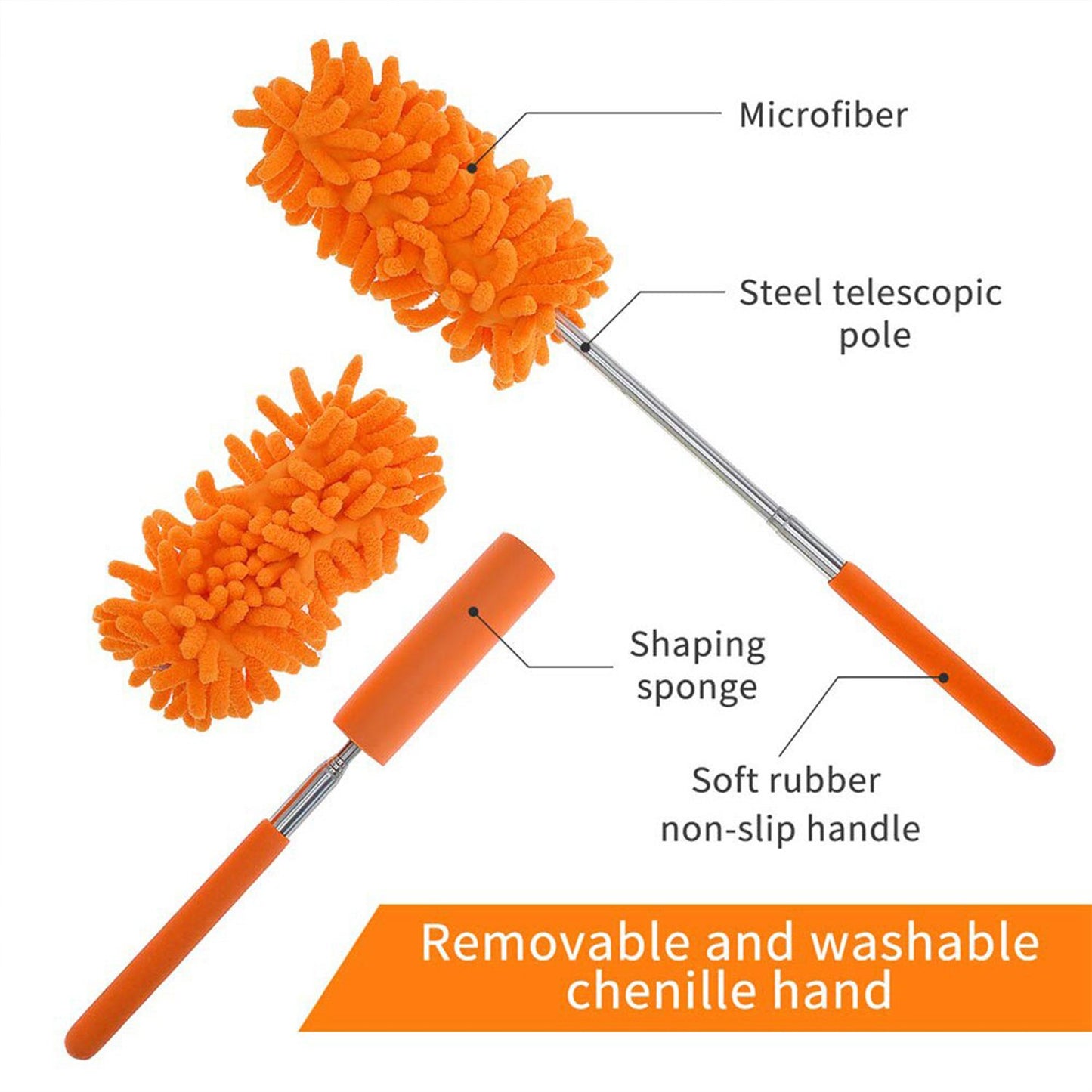 6017 Multipurpose Microfiber Fan Cleaning Duster For Quick And Easy Cleaning