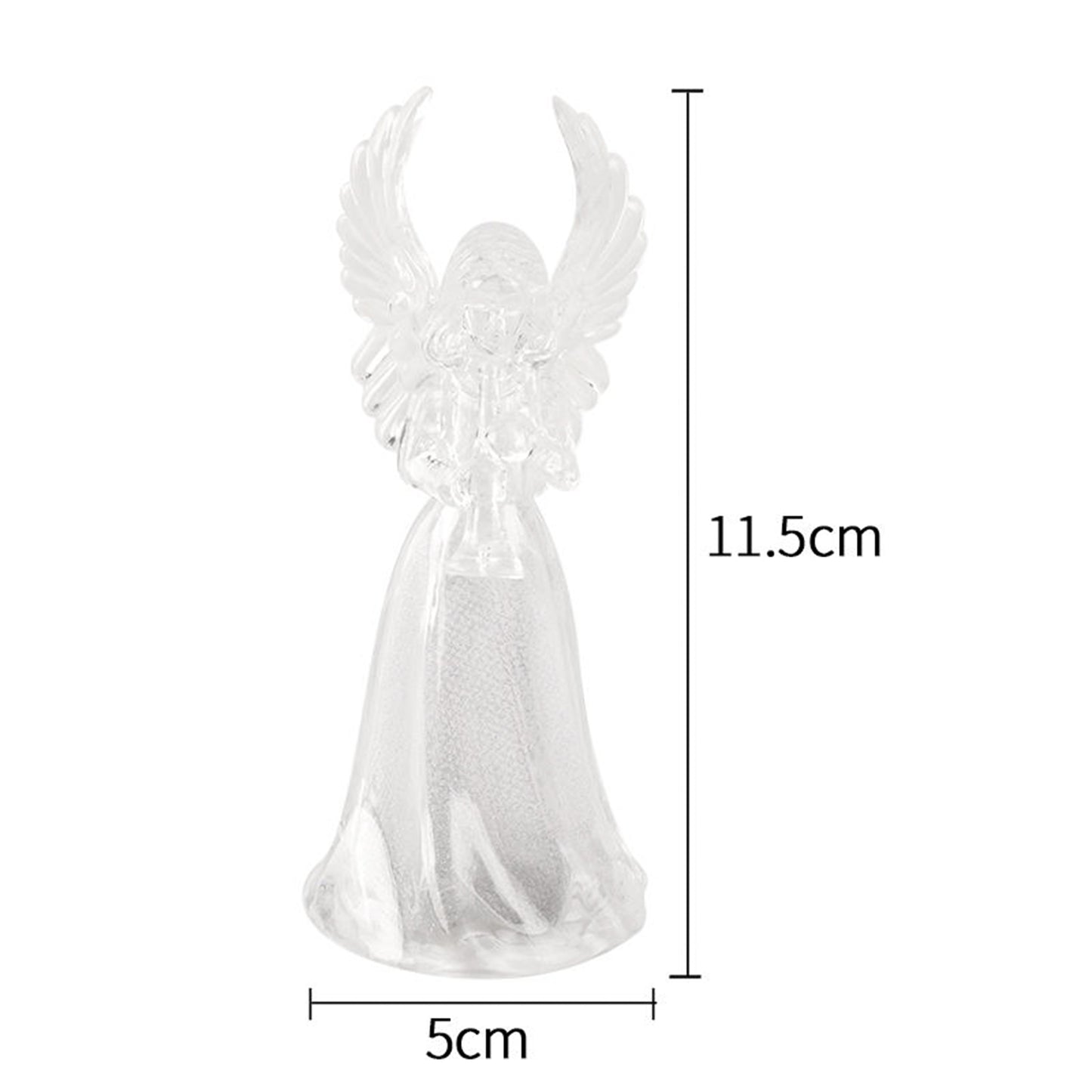 Battery Operated Led Angel Decorative Lights (4 Pc  Set)
