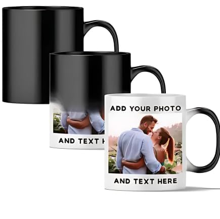 Magic Custom Photo Mug – Personalized Heat Reveal Coffee Mug