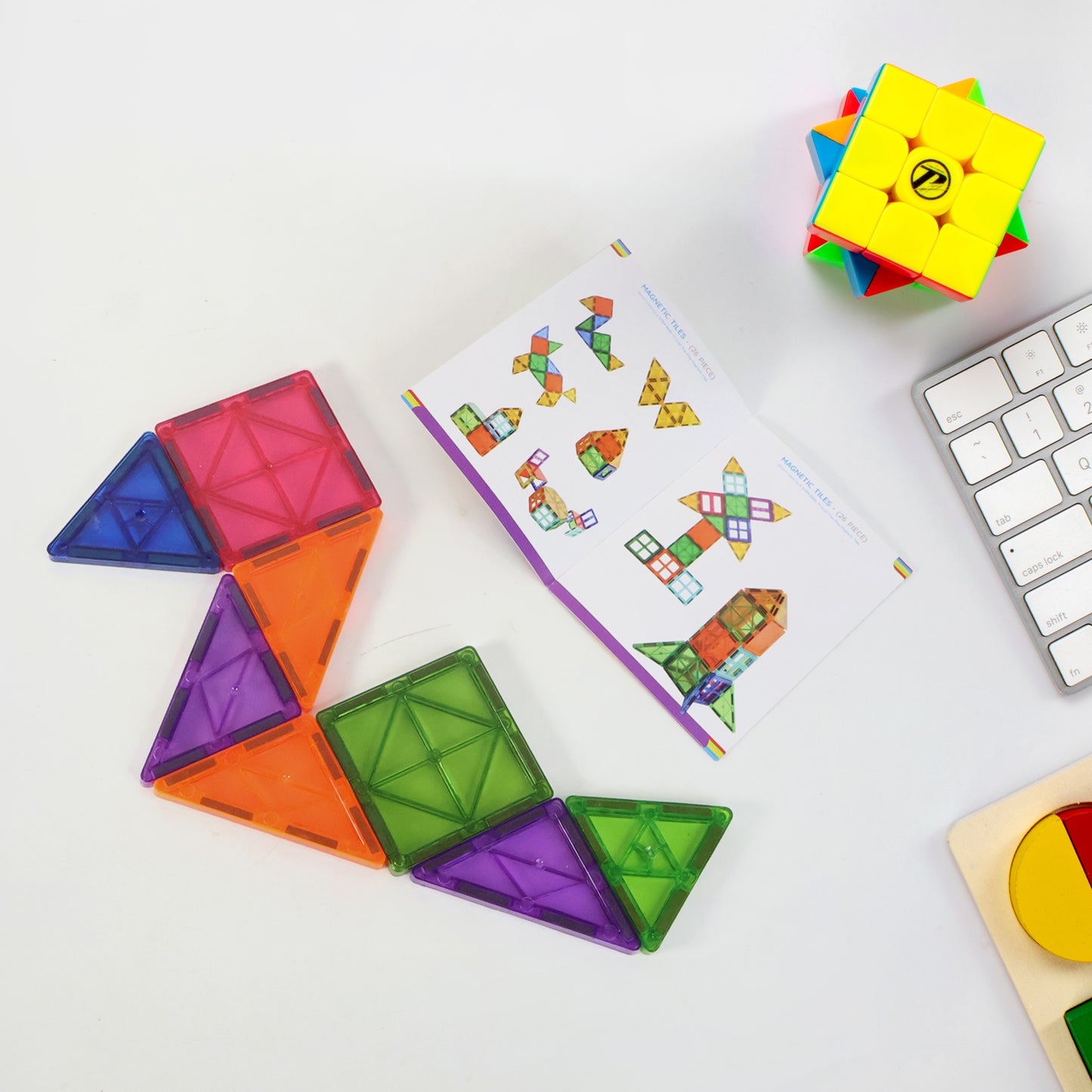 Magnetic Building Tiles - (26 Pc  Set)