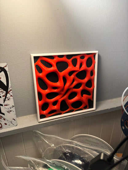 Crimson Flow – Organic Wall Art