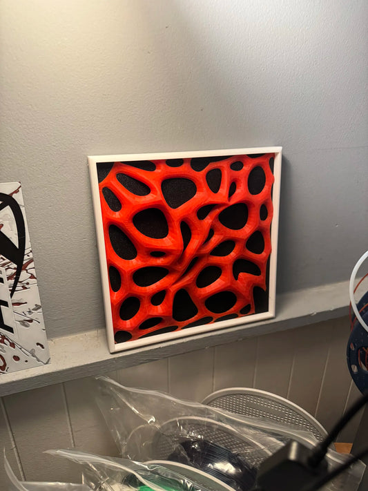 Crimson Flow – Organic Wall Art