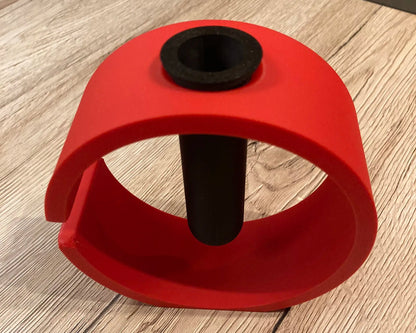 Crimson Curl Vase
