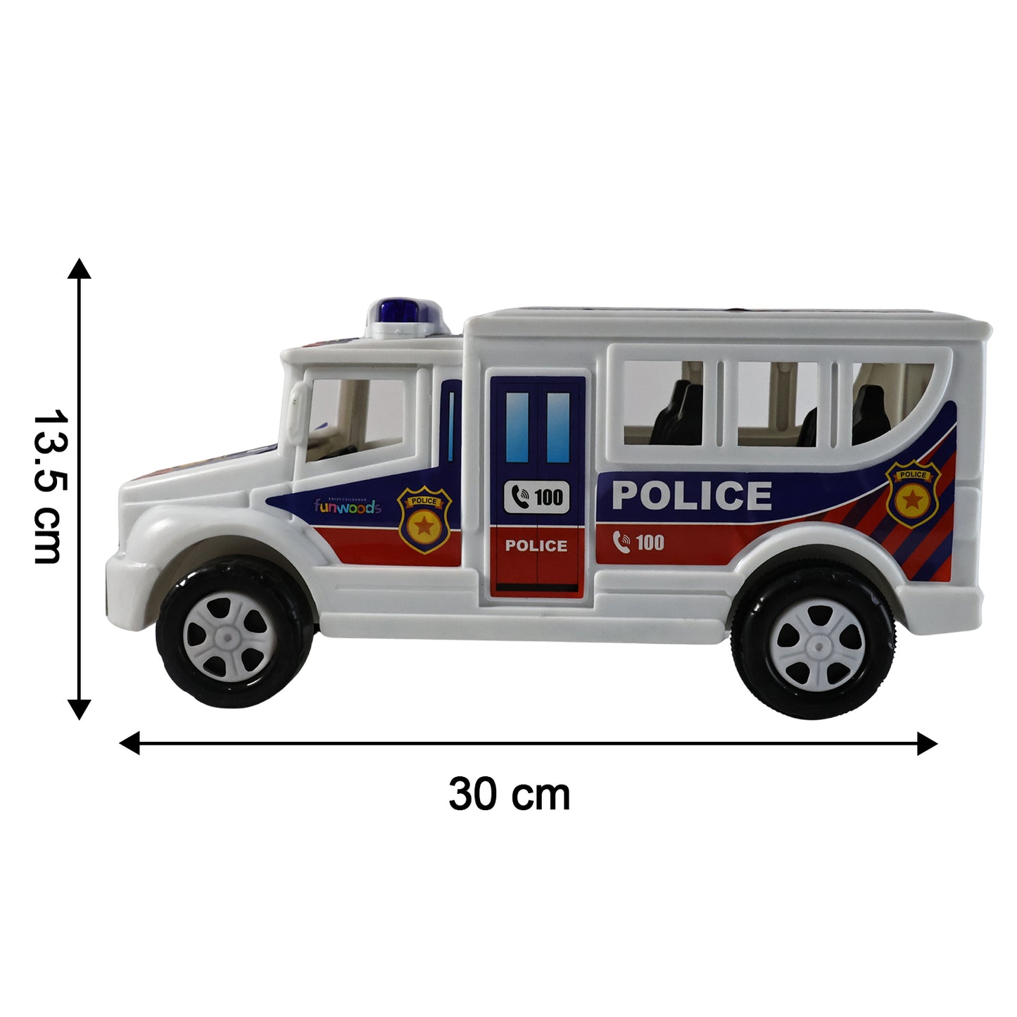Funwoods Police Van Toy - (1 Pc)