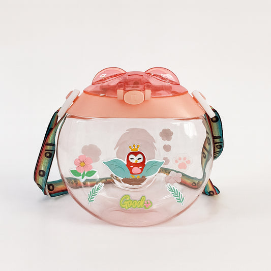 Round Belly Shape Kids Water Bottle (400ml  1 Set )