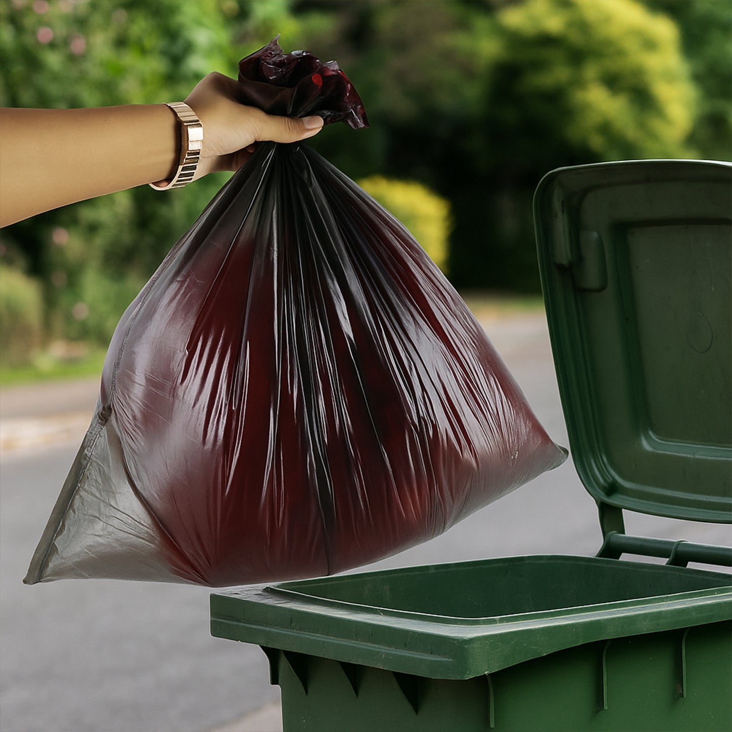 Garbage Bags Roll 45 X 45 Cm (1 Pc  Mix Color)