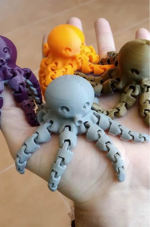 Octopus Articulated Keychain