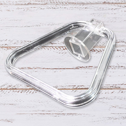 Unbreakable Abs Square Towel Ring Wall Mounted Stand  Holder (1 Pc)