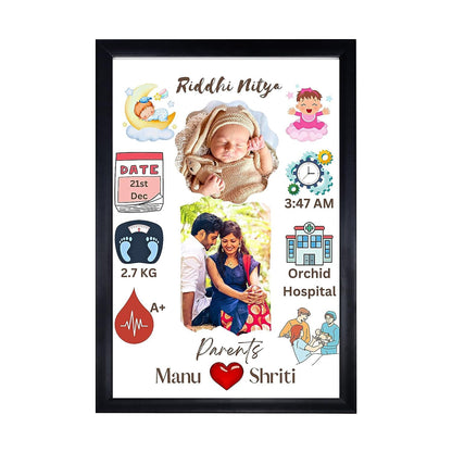 Welcome to World – Personalized Newborn Memory Frame