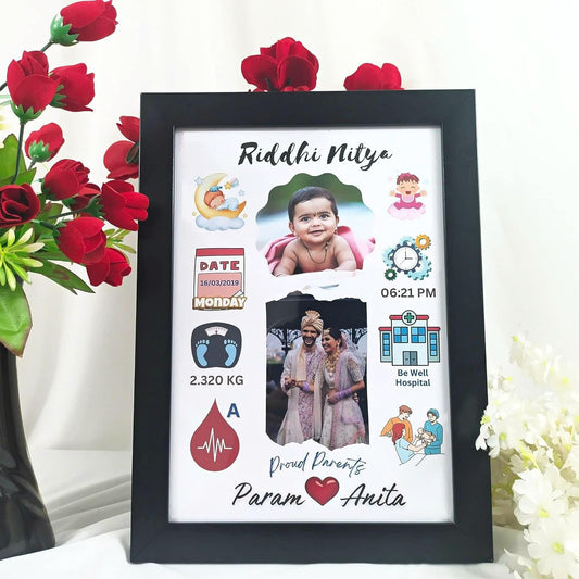 Welcome to World – Personalized Newborn Memory Frame