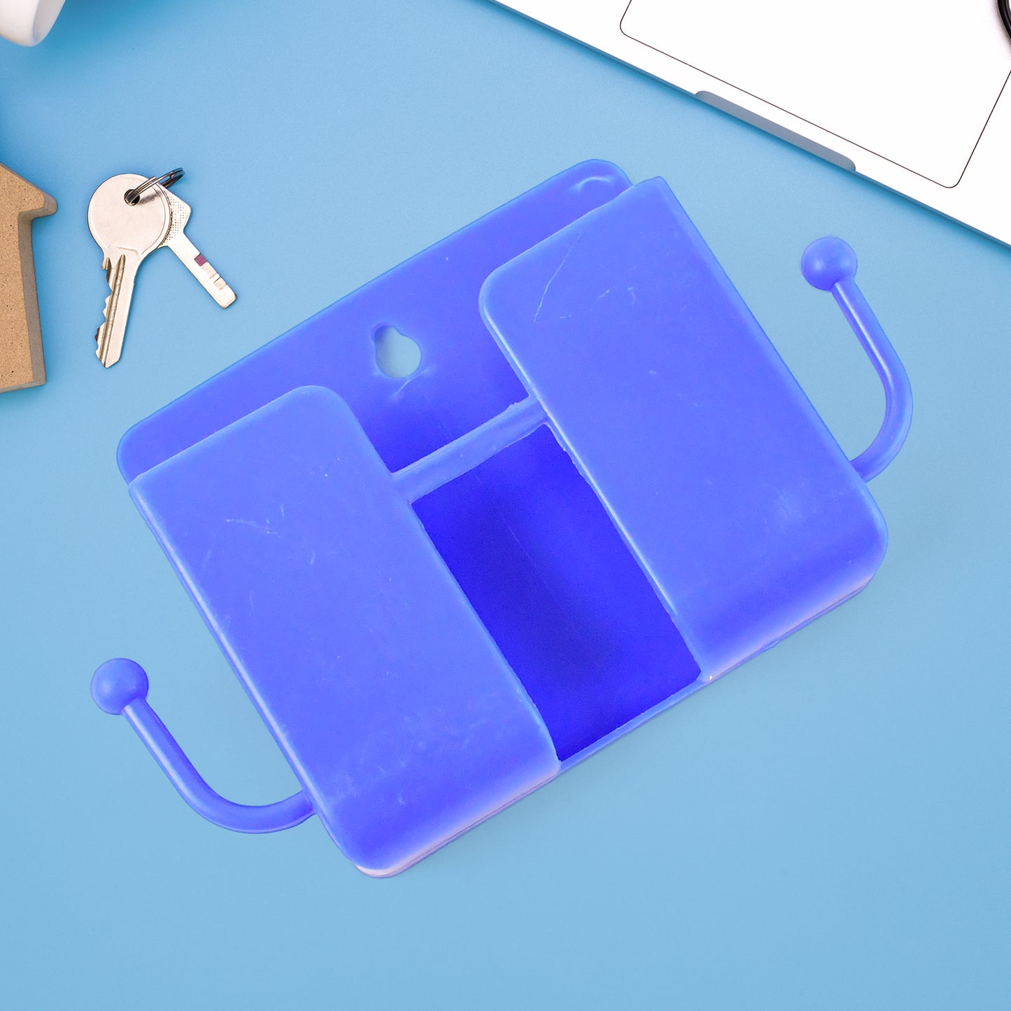 1 Pc Blue Wall Mount Mobile Stand With Hook