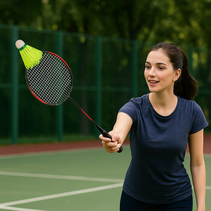 Premium Plastic Badminton Shuttlecock Set (10 Pcs)