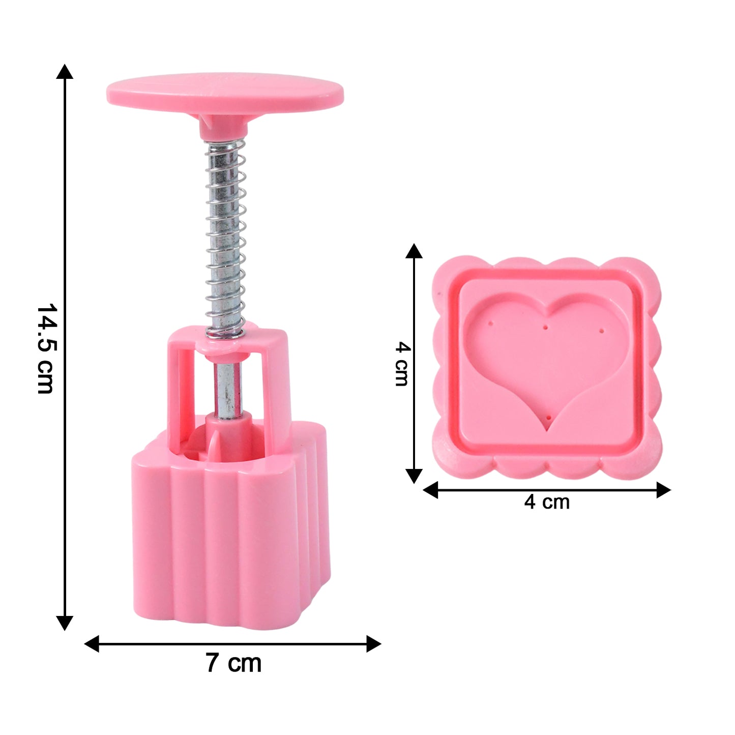 Multipurpose Cookie Biscuit Stamp Mold Set With Press Handle