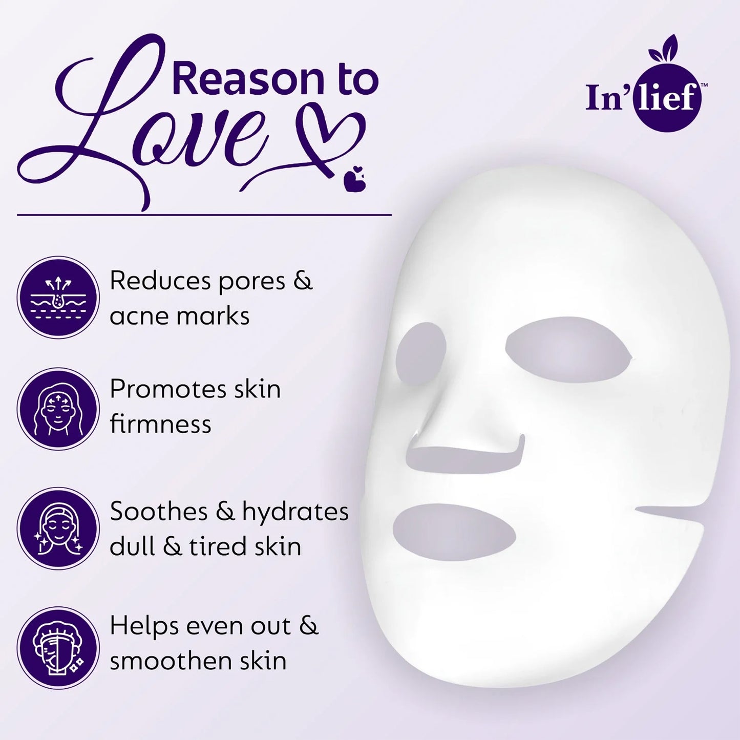 Inlief Salicylic Acid 1 Clarifying  Pore-refining Facial Sheet Mask (1 Pc)