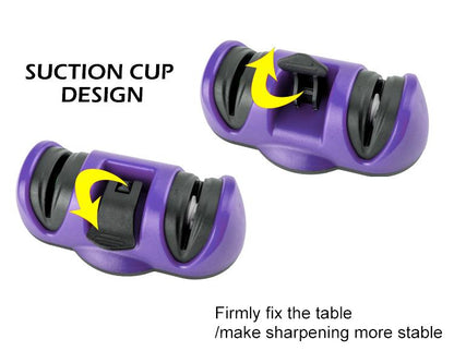 2430 Manual Knife Sharpener 2 Stage Sharpening Tool For Ceramic Knife And Steel Knives